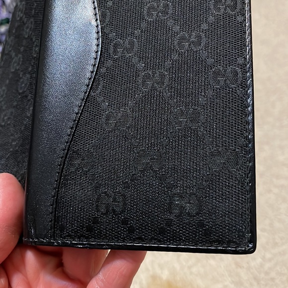Gucci Black GG Black Canvas Long Bifold Wallet - Picture 12 of 13